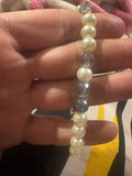 Pearl and AB Crystal bracelet