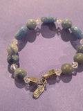 Agate And Sodalite Sterling Bracelet