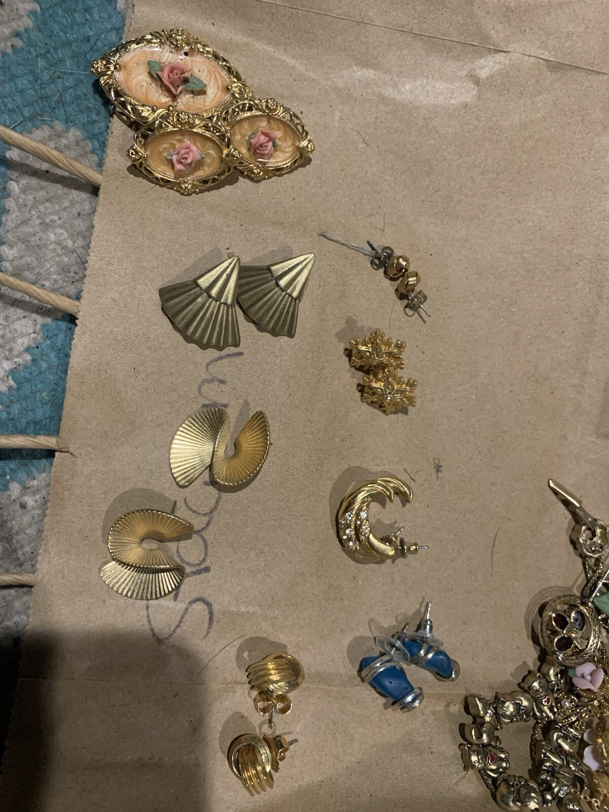 Vintage Signed Avon Earrings 7-Pair Estate Lot