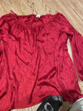 Michael Kors Crimson Long Sleeve Top
