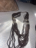 multistranded sead bead vintage necklace