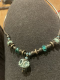 Artisan Blue Glass Necklace