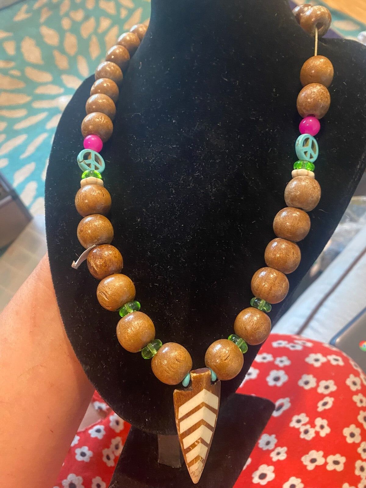 vintage boho statement necklace