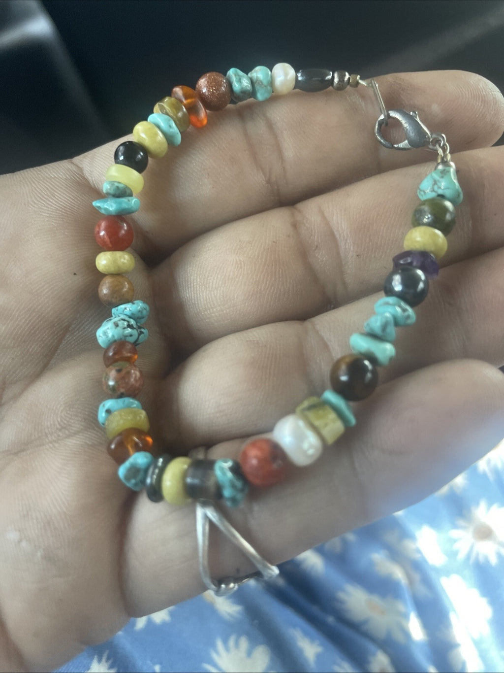 Turquoise Turtle Coral Beaded Necklace