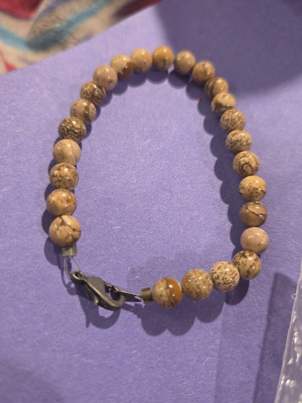 Sterling Picture Jasper Bracelet