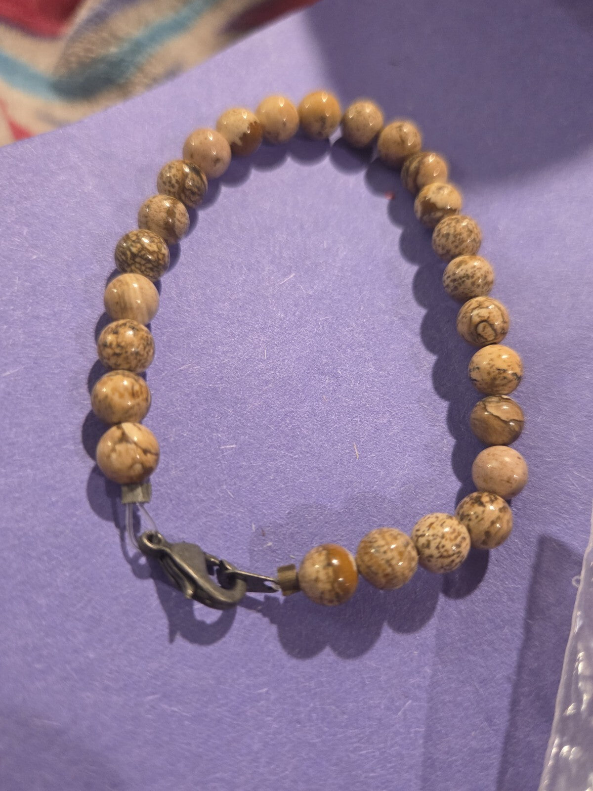 Sterling Picture Jasper Bracelet