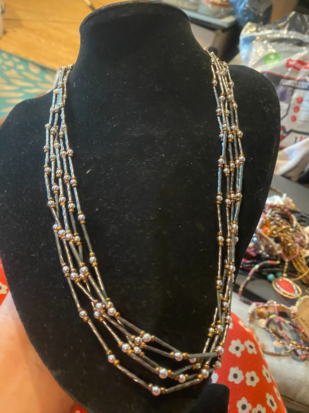 vintage boho statement necklace