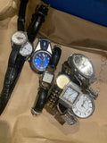 Lot of 8 Womens Wristwatches Bay Studio Seki Leather Metal Bangle Assorted