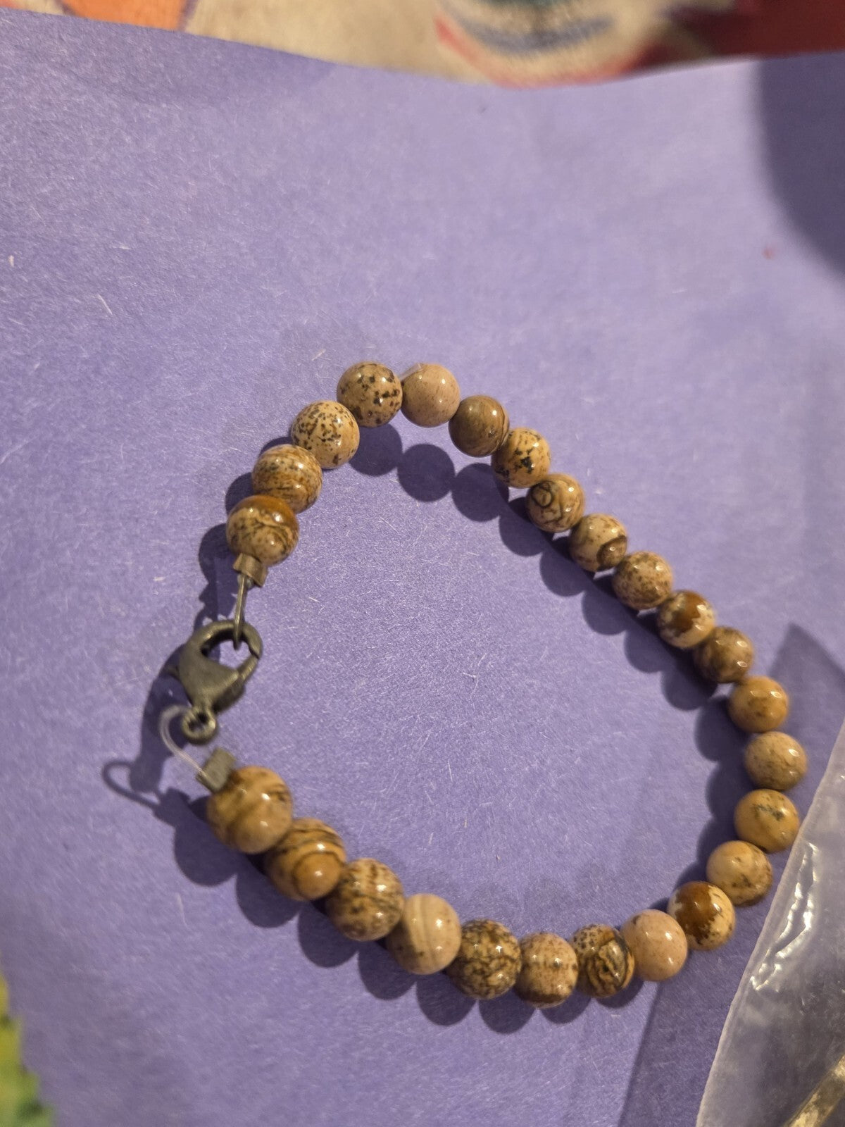 Sterling Picture Jasper Bracelet