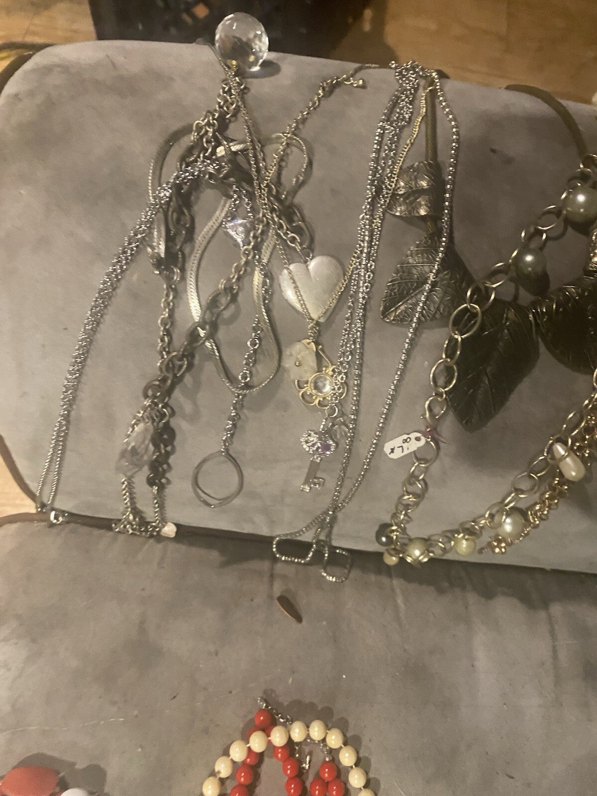 Silver Toned Lot Of Dainty Metal Jewelry