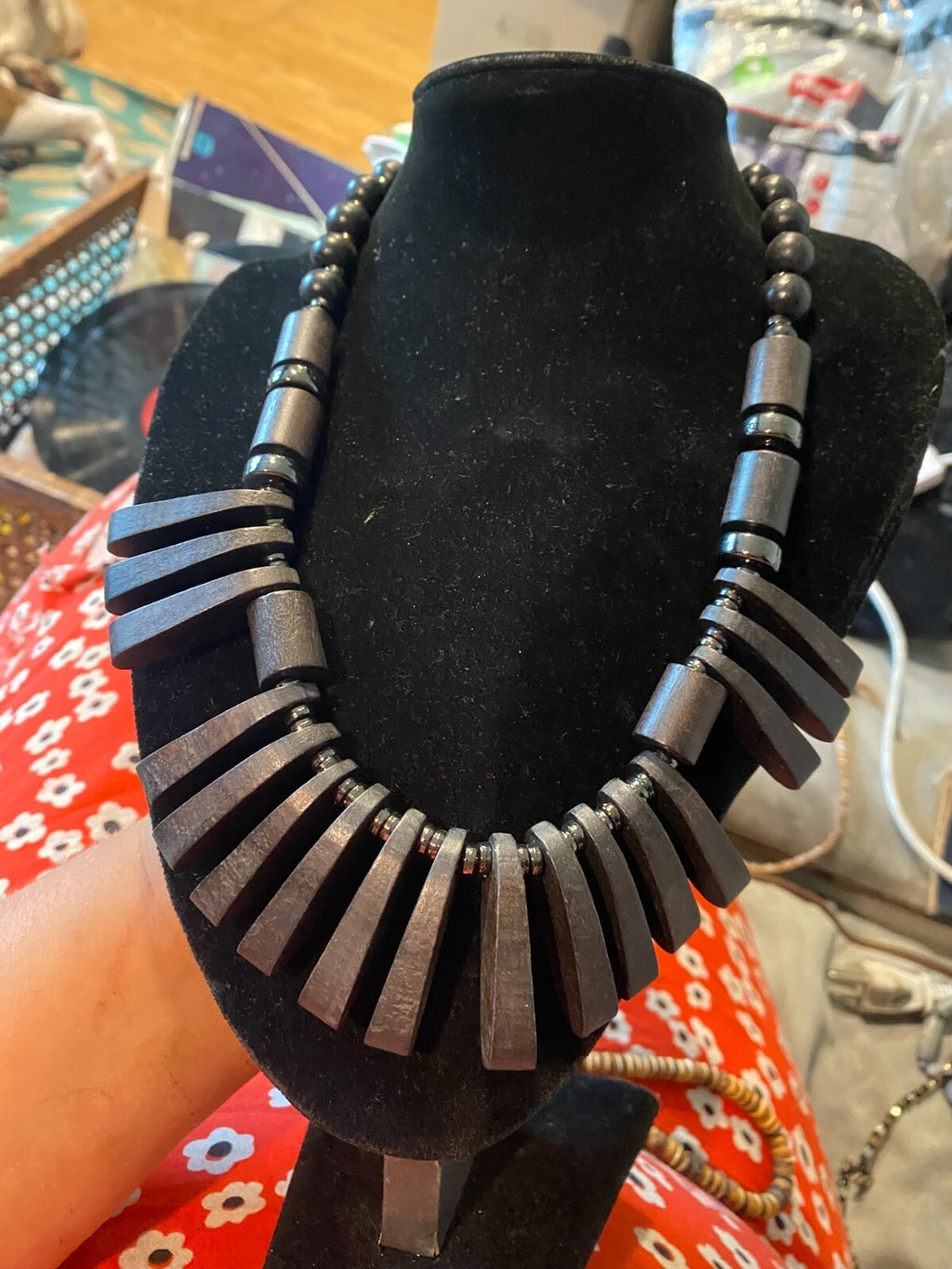 vintage boho statement necklace