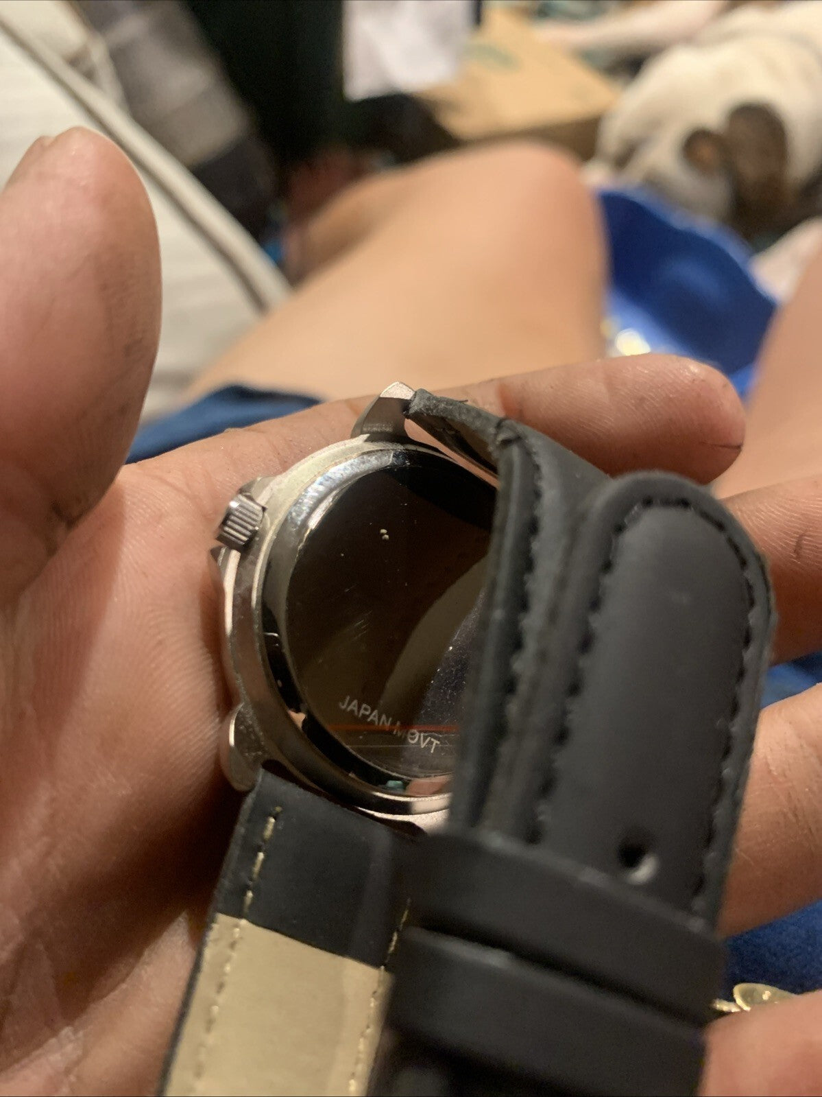 Seminole Hard Rock Tampa Men's Watch Black Leather Band