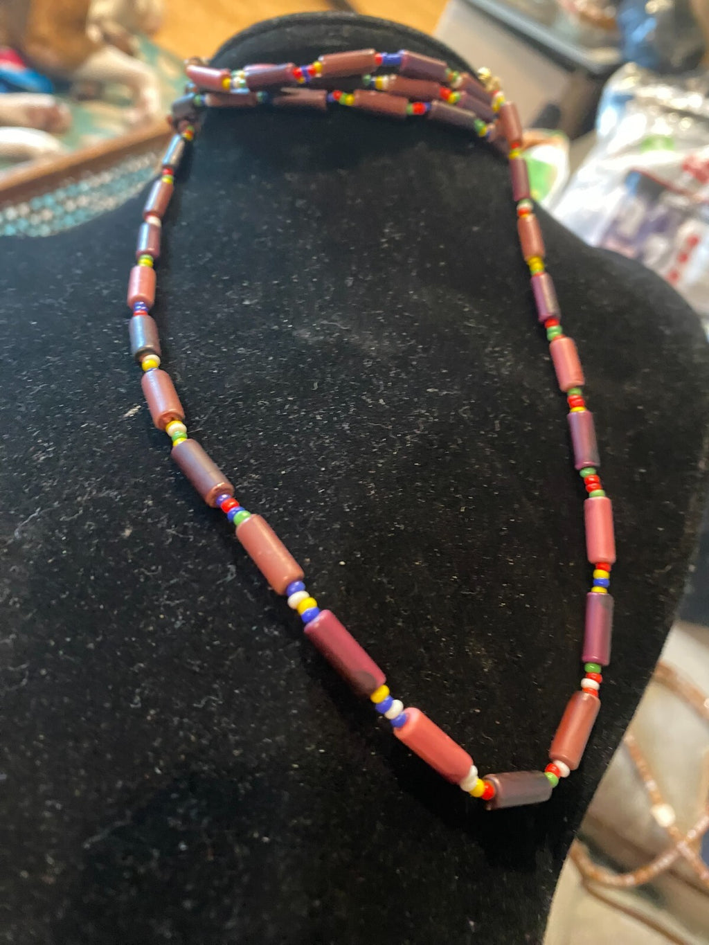 vintage boho statement necklace