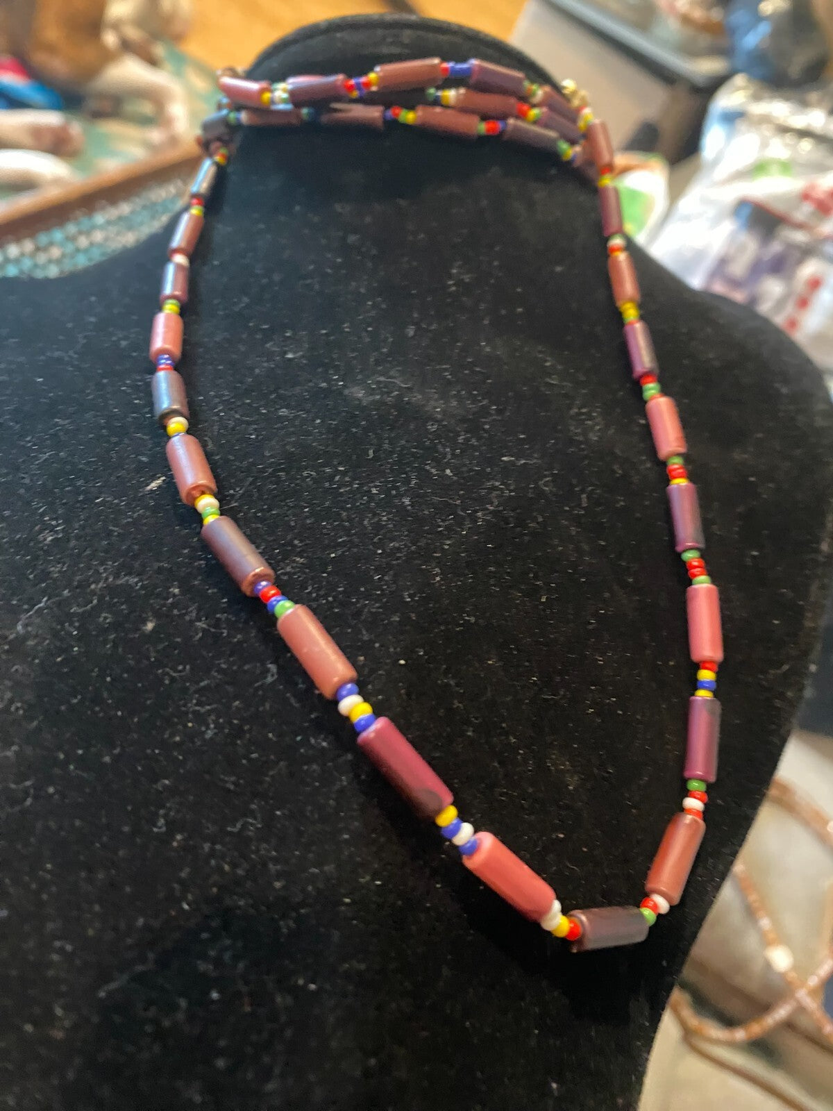 vintage boho statement necklace