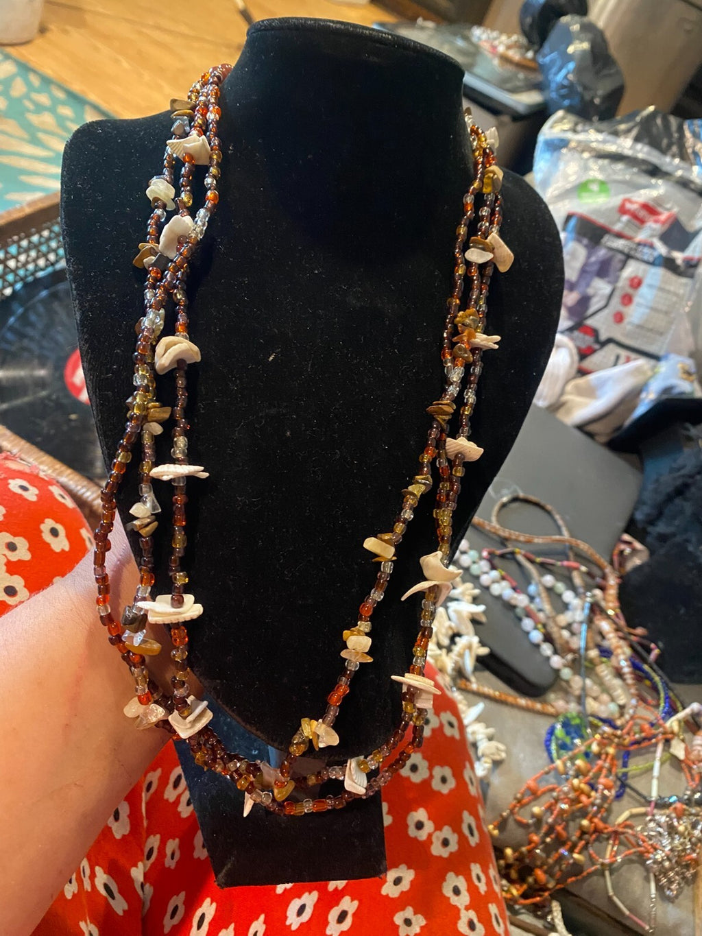 vintage boho statement necklace