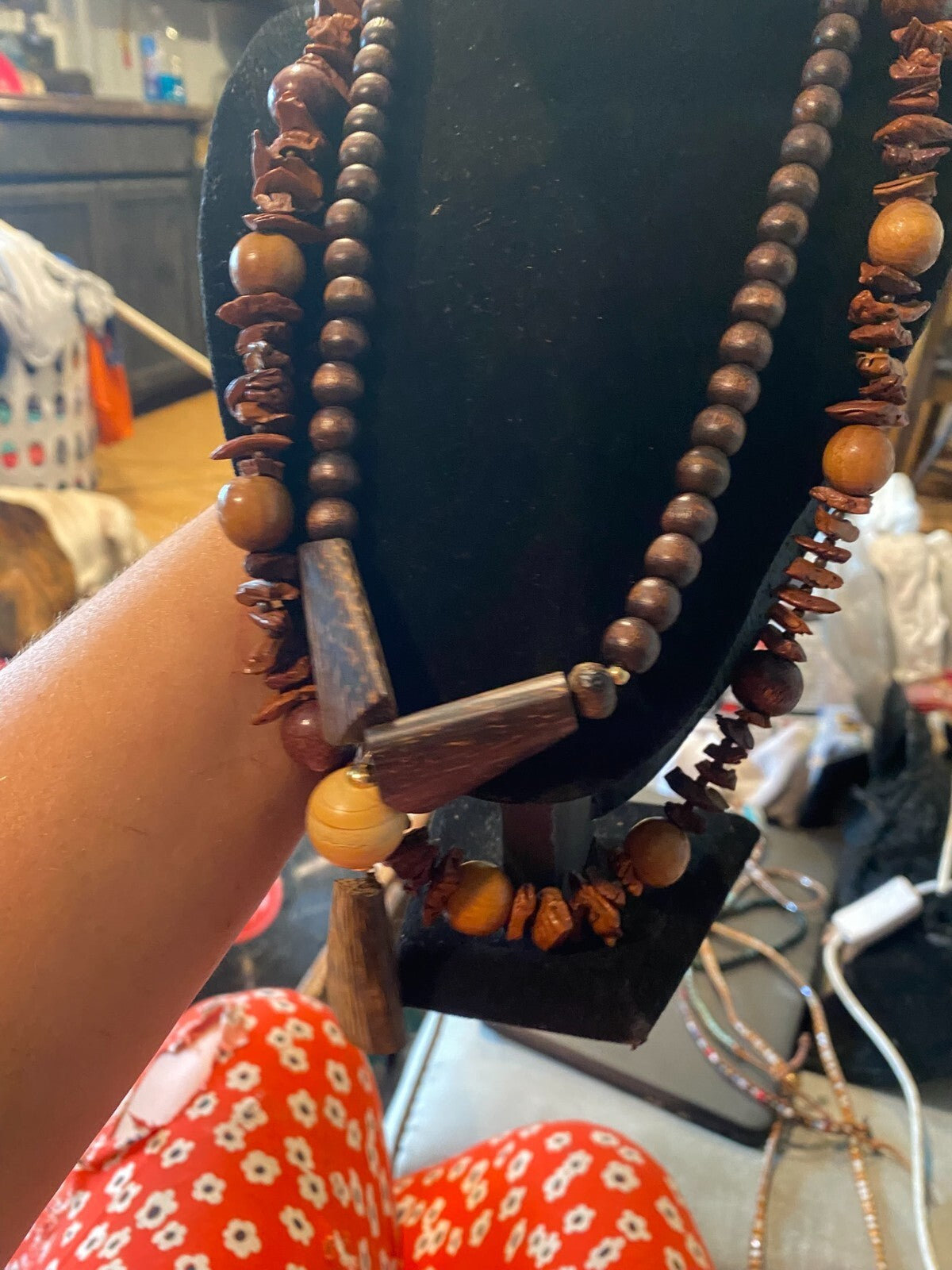 vintage boho statement necklace