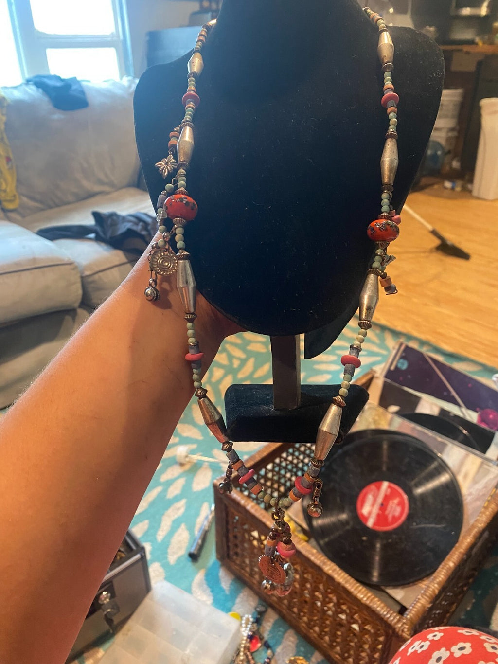vintage boho statement necklace
