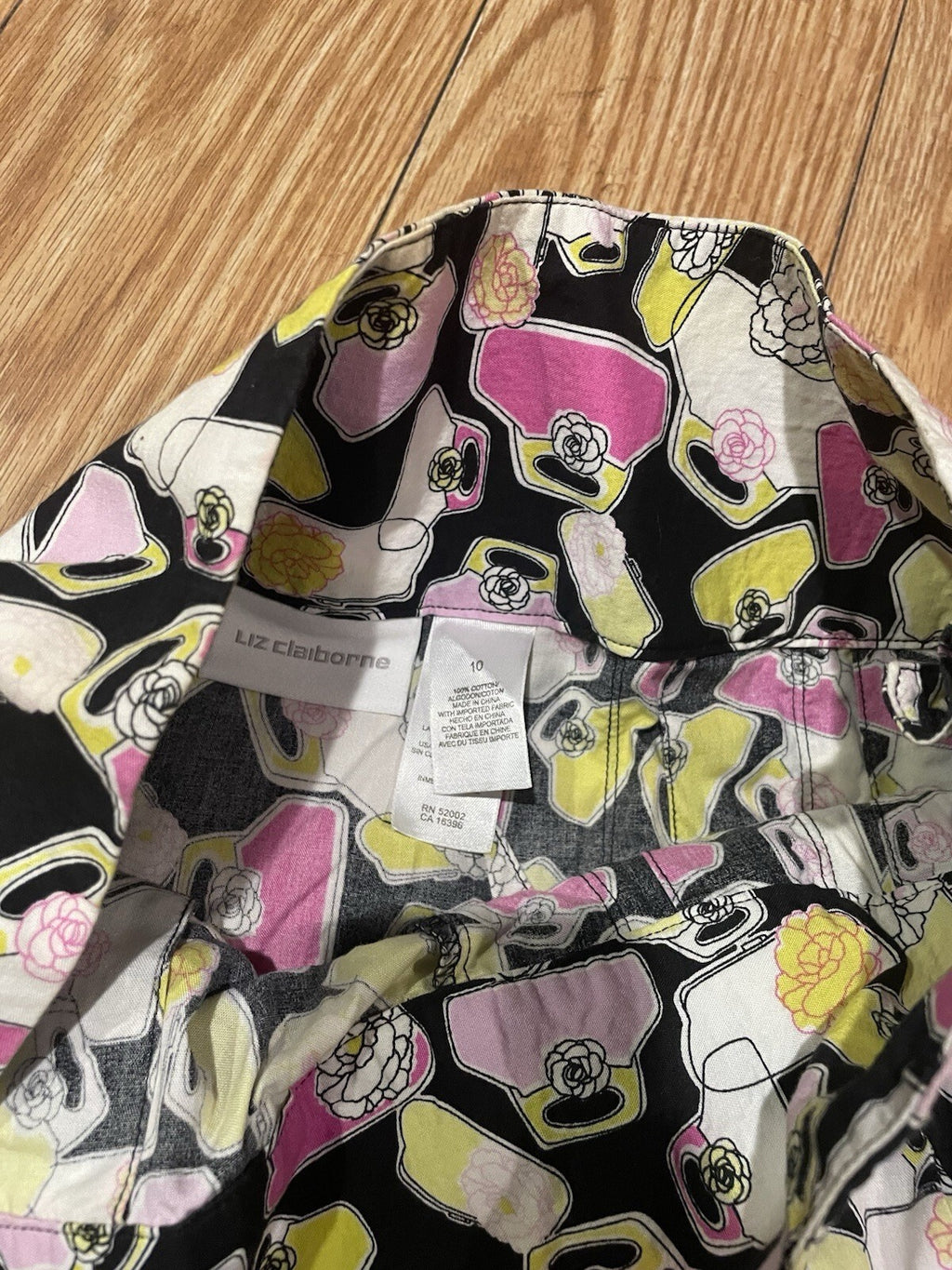 Liz Claiborne Womens Size 12 Purses Galore Novelty Print Pleated Skirt NWT