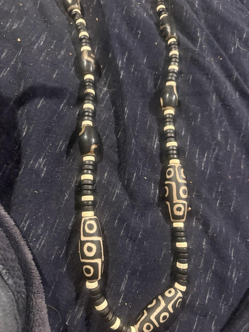 9 Eye Dzi Bead Necklace