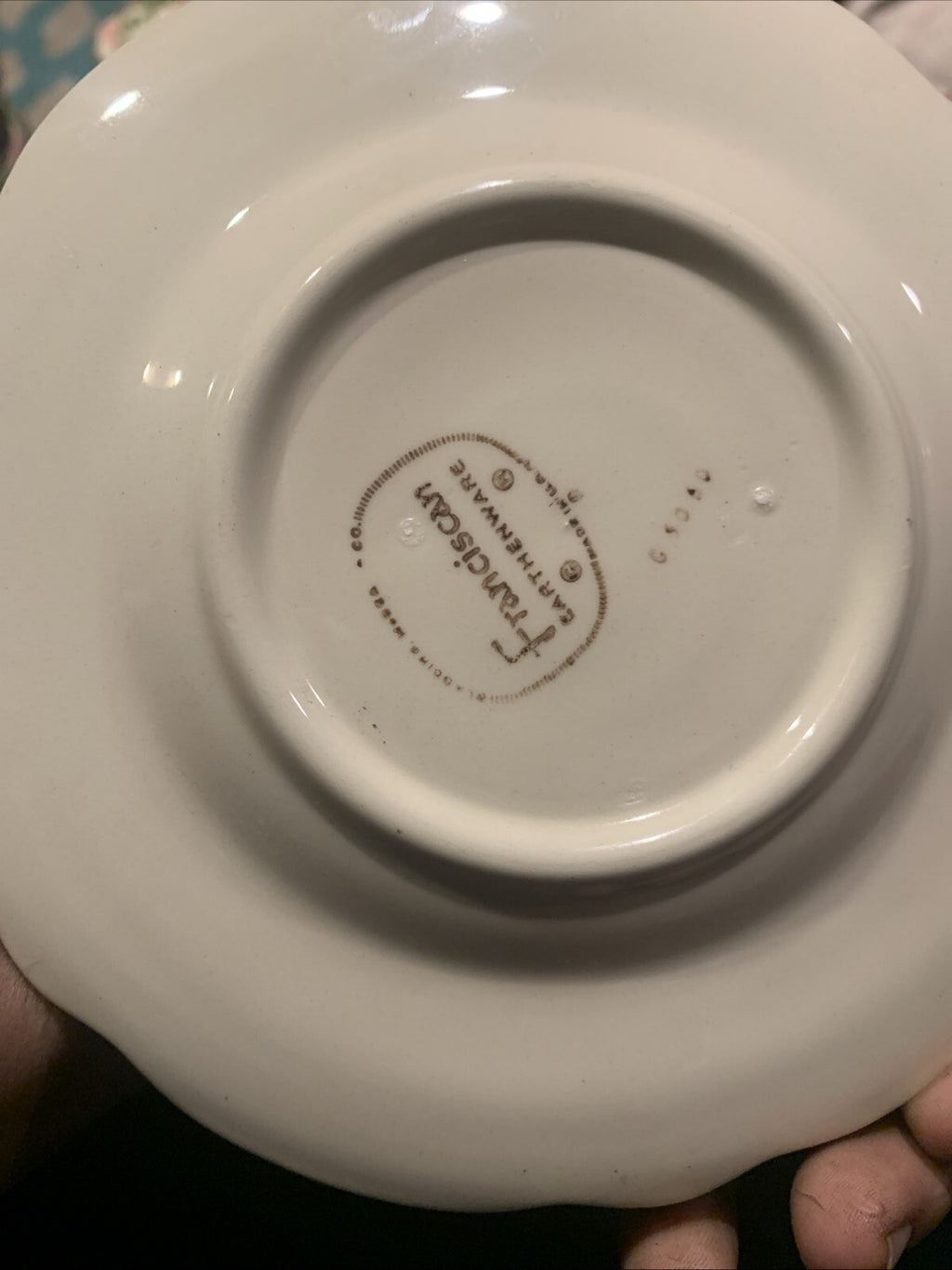 6.5 Desert Rose Franciscan Tv Stamp Plate