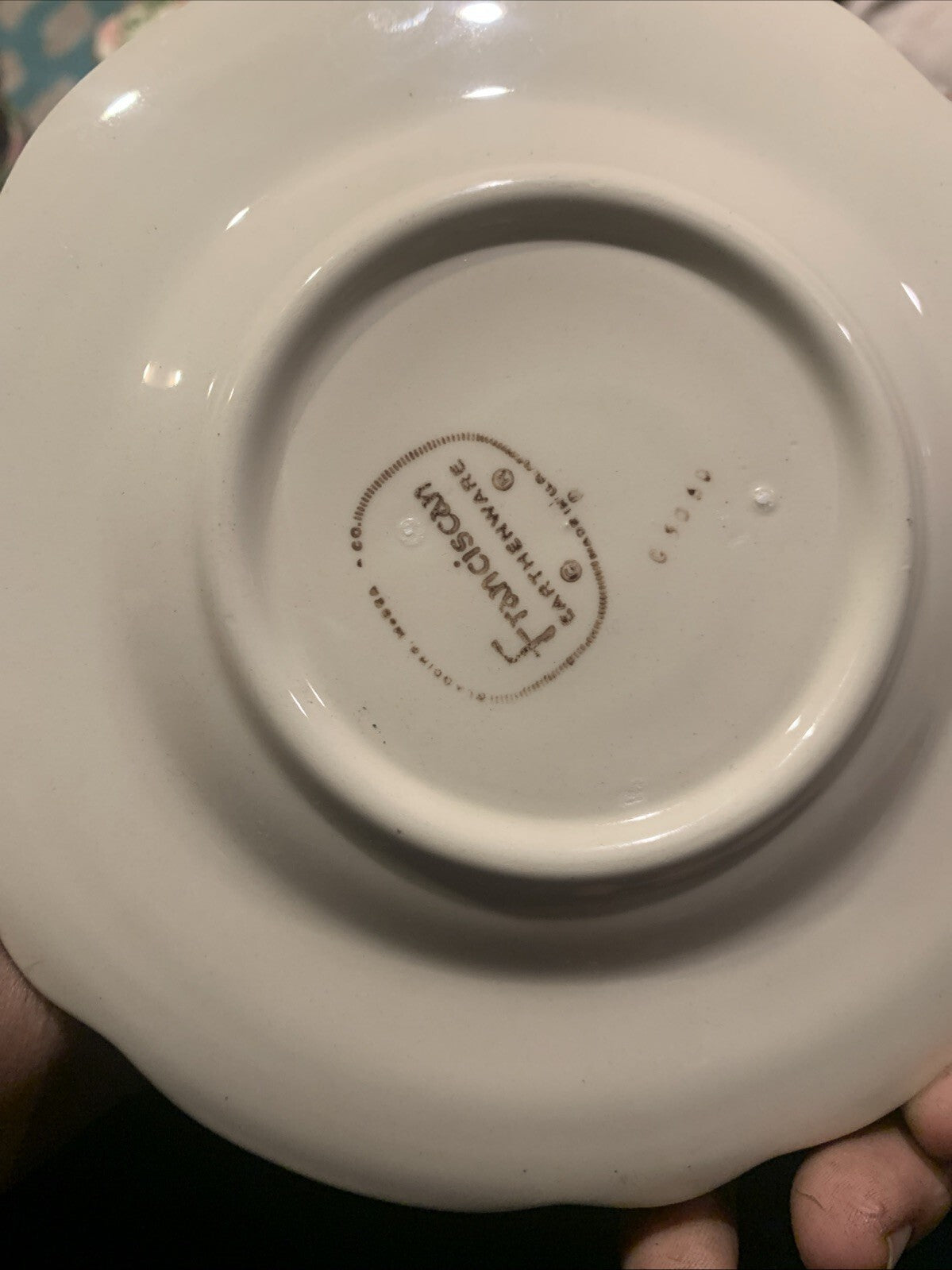 6.5 Desert Rose Franciscan Tv Stamp Plate