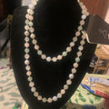 Vintage 33" Hand Knotted Multi Gemstone Bead Necklace Rose Quartz Amethyst Agate
