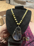 Yellow Turquoise Agate Pendent