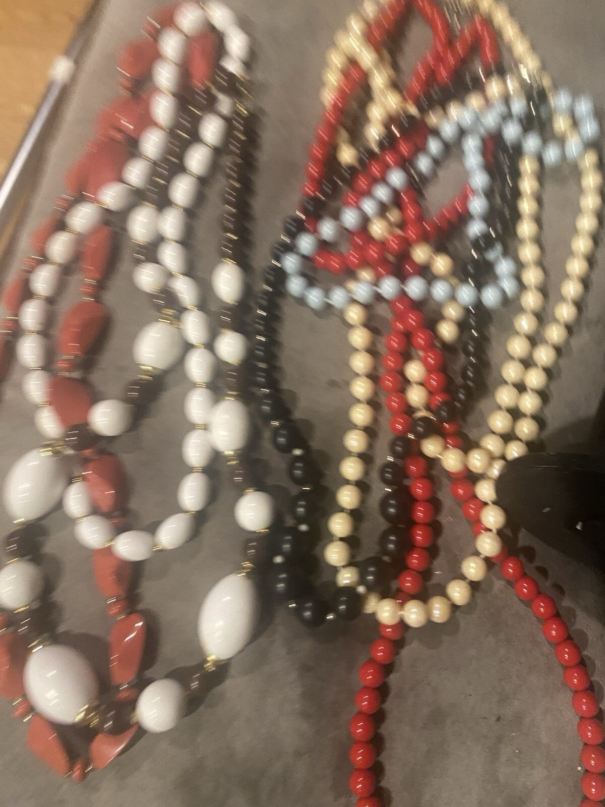 Unbranded Acrylic, Lucite, Resin Vintage Lot Of Necklaces