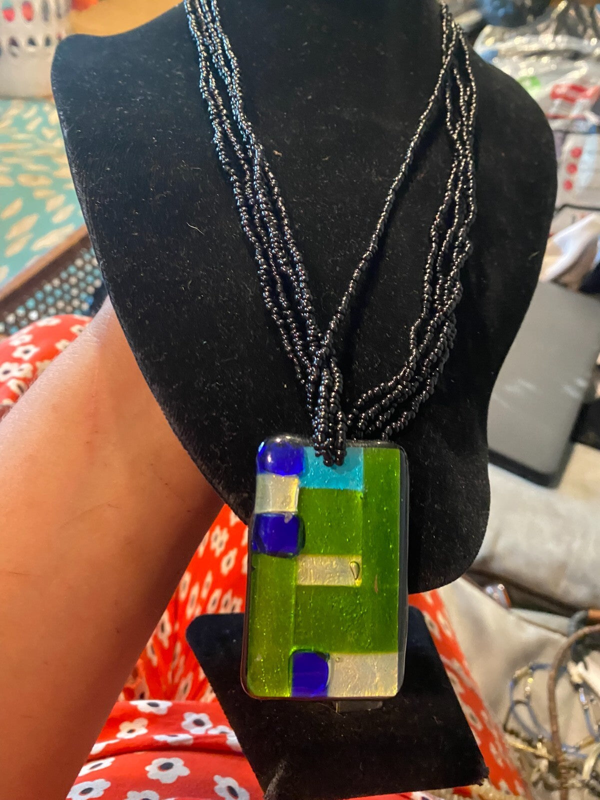 vintage boho statement necklace