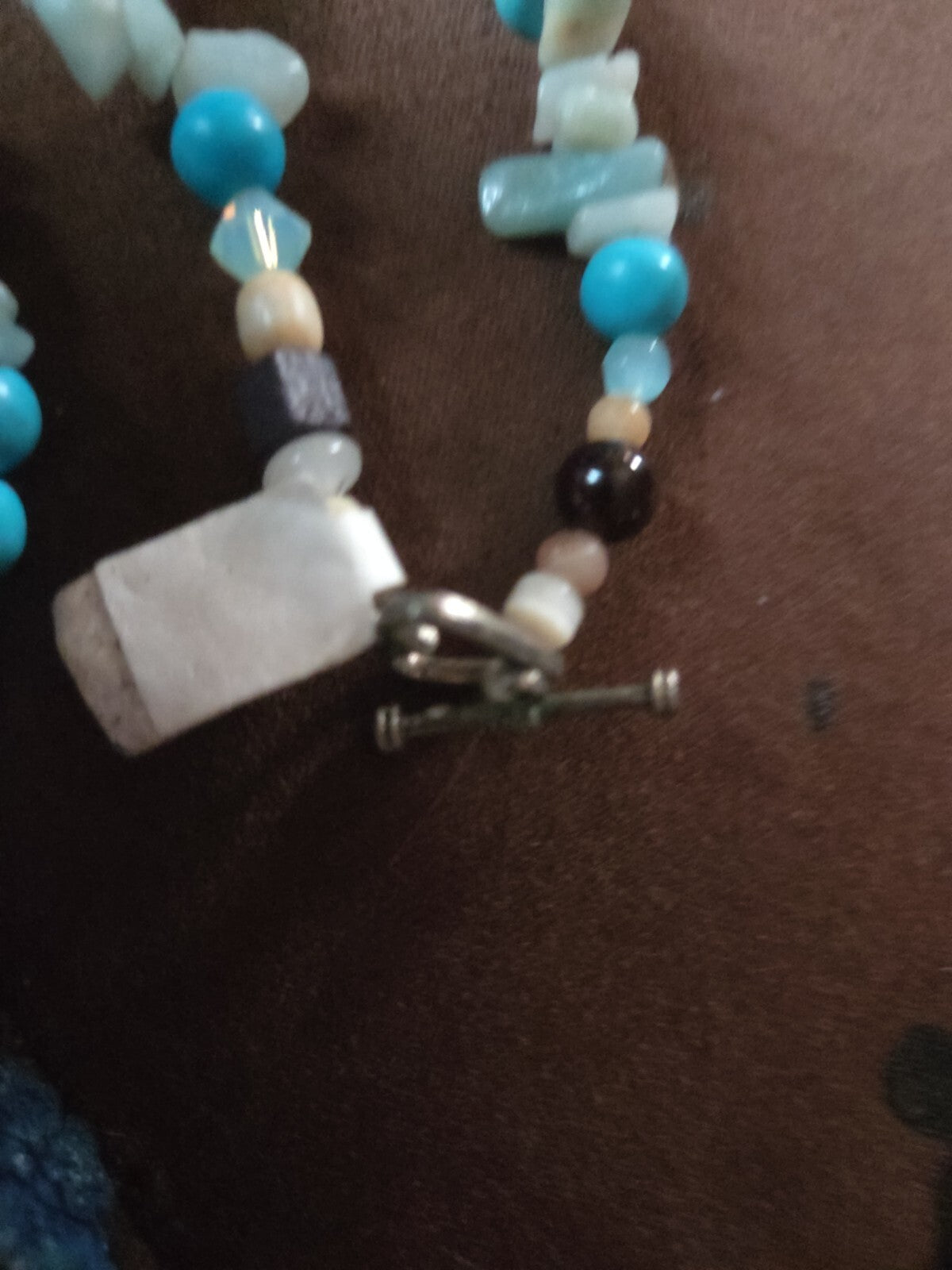 Leacock Ore Turquoise Necklace W/ Stone