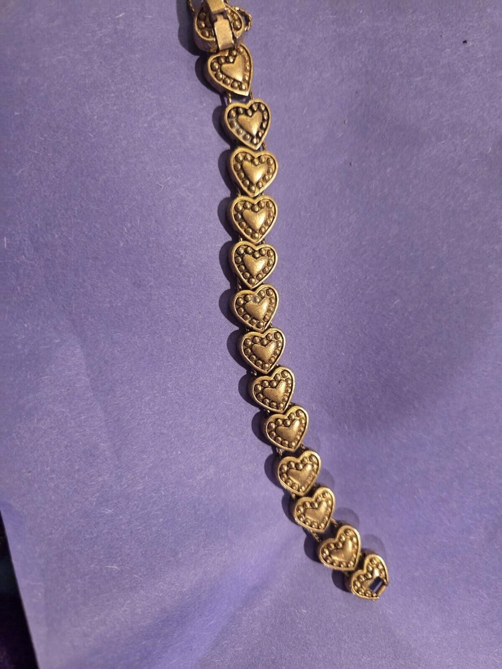 Vjntage Heart Slider Braceler