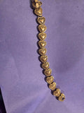 Vjntage Heart Slider Braceler