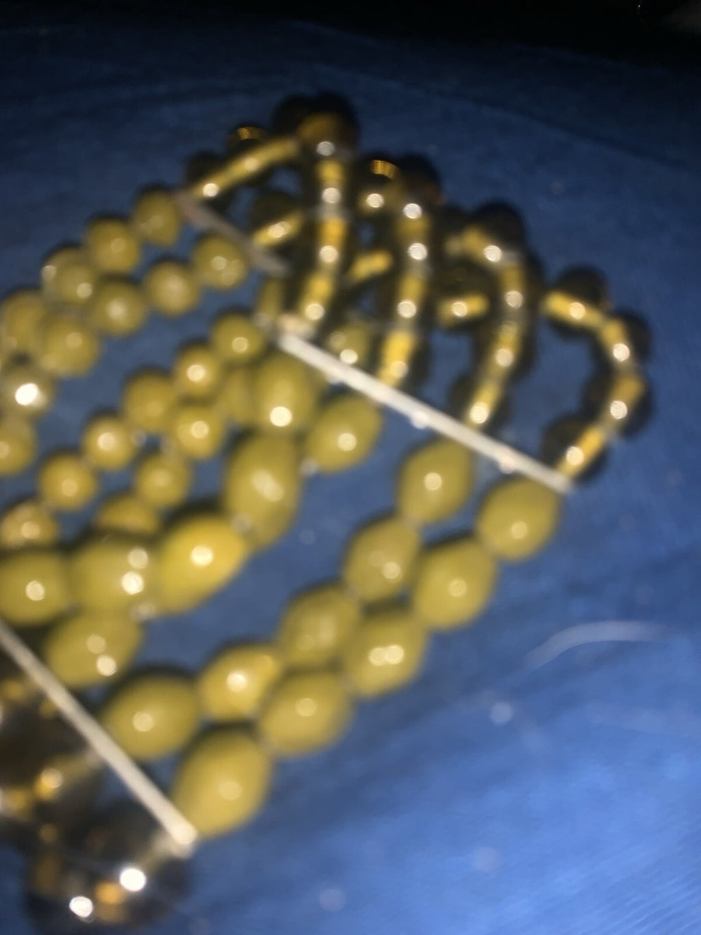 Green Czech Glass Cha Cha