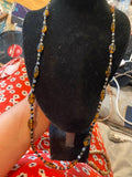 Art Deco style Givre Glass long necklace