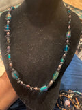 1960's pearl Italian Murano and foil art glass necklaces