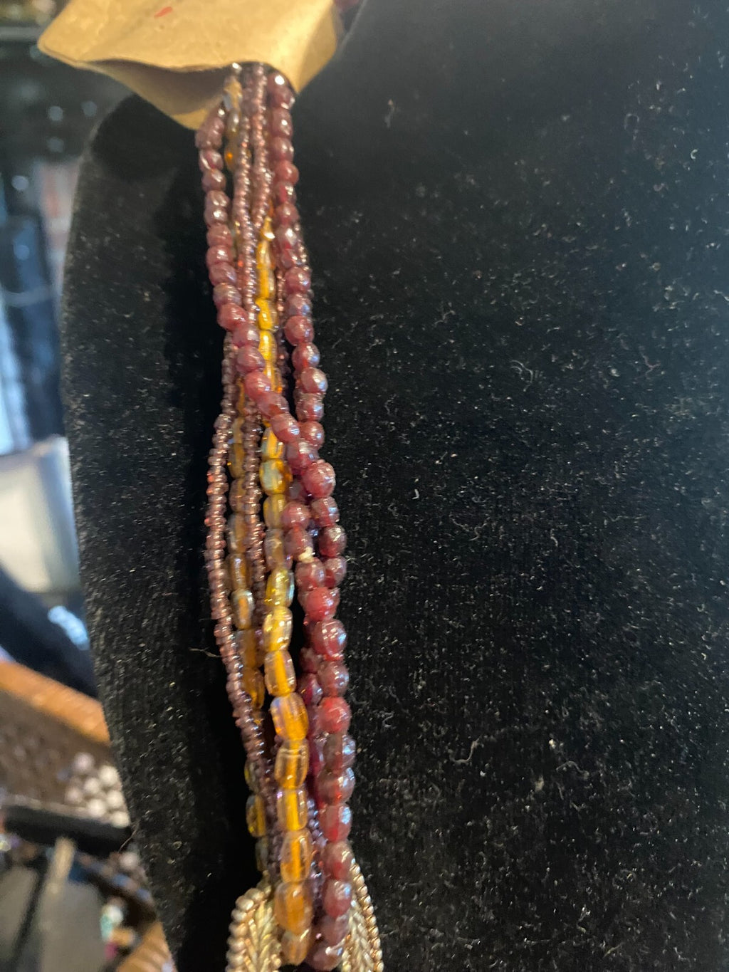 vintage boho statement necklace