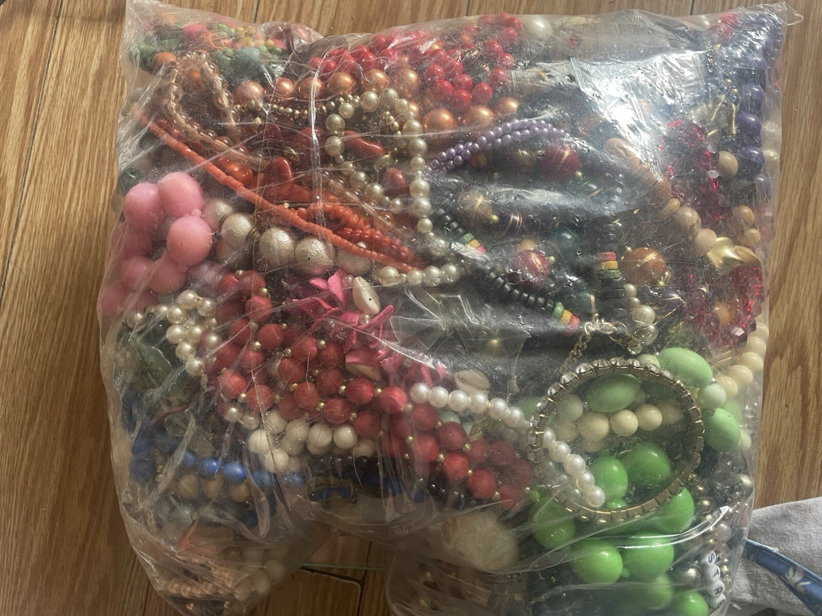 Mixed Lot Of 7+ Pounds Of Misc Costume Jewelry.